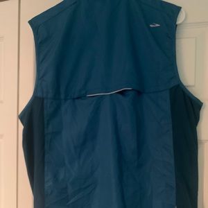 Marmot jacket and Brooks vest